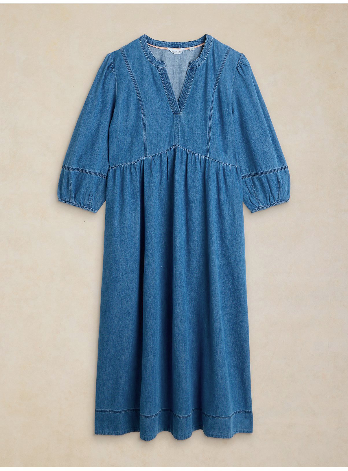 WHITE STUFF Krystin Denim Dress 18R - Image 2 thumbnail